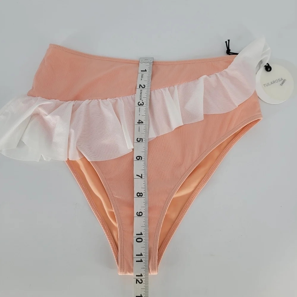 TULAROSA julieta high waist peach bikini bottoms xsmall - Picture 8 of 8